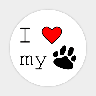 I love my dog Magnet